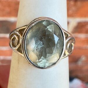 925 Green Amethyst Ring